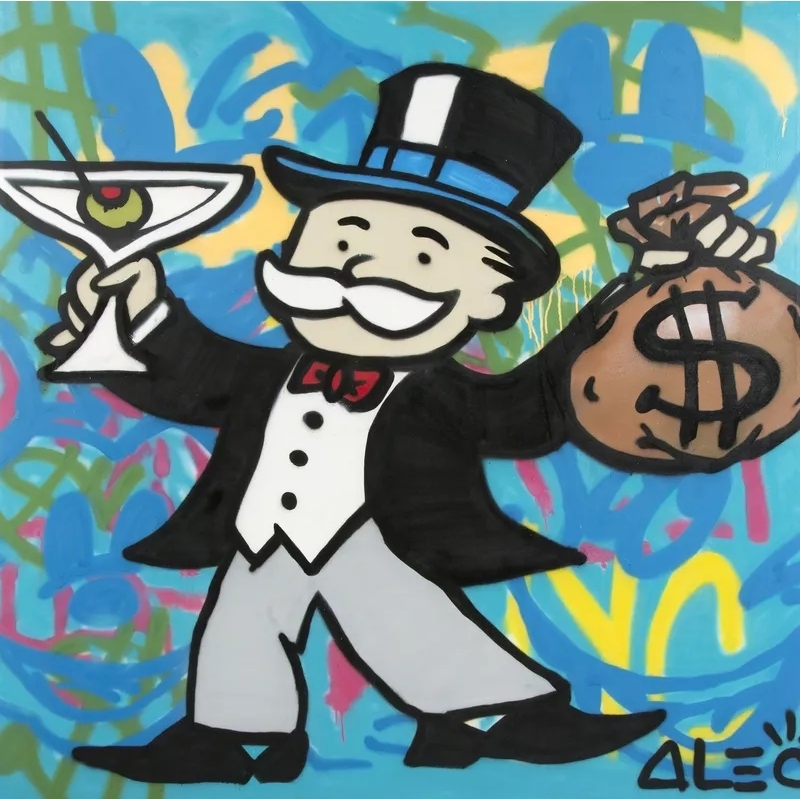 Martini Monopoly, 2013 by Alec Monopoly Oil Painting reproduction