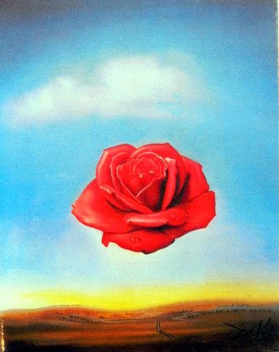 The meditative Rose by Dali Salvador Oil Painting reproduction