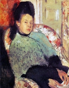 Elena Carafa 1873-74 by Edgar Degas Oil Painting reproduction
