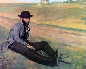 Eugene Manet 1874 by Edgar Degas Oil Painting reproduction