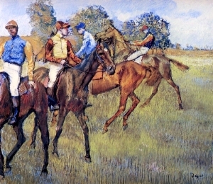 Race Horses 1873 by Edgar Degas Oil Painting reproduction