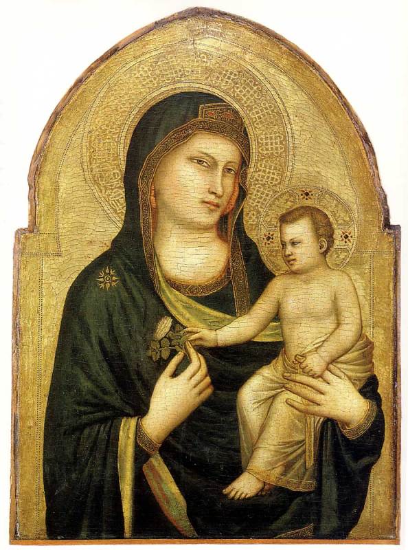 Madonna and Child   c.1320 by Giotto di Bondone Oil Painting reproduction