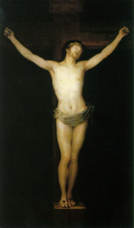Crucified Christ  1780 by Goya Francisco Oil Painting reproduction