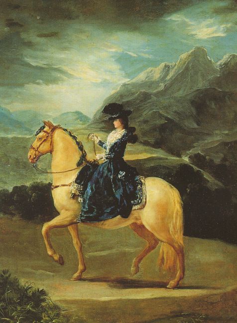 Maria Teresa of Vallabriga on Horseback, 1783 by Goya Francisco Oil Painting reproduction