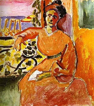 A Woman Sitting before the Window 1905 by Henri Matisse Oil Painting reproduction