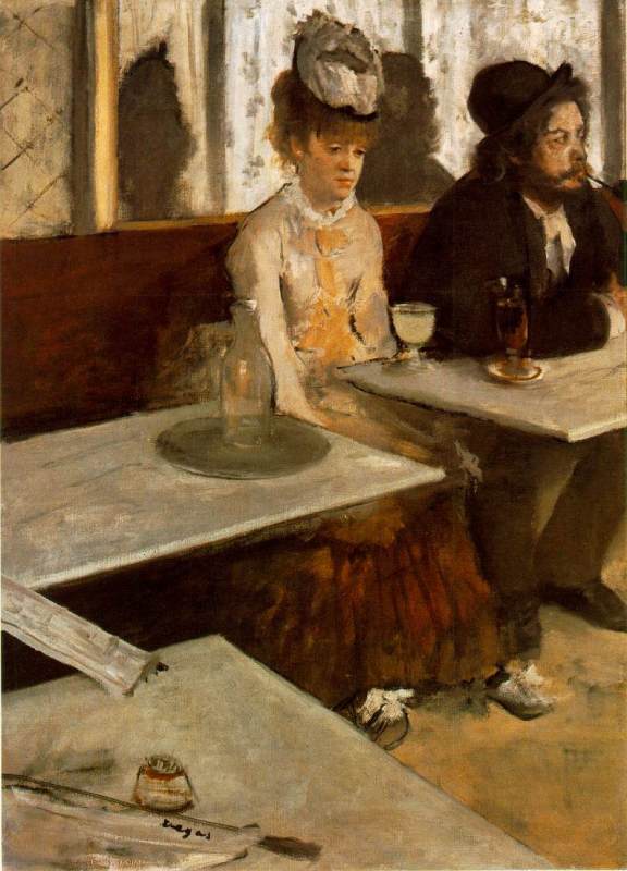 Absinthe    1876 by Edgar Degas Oil Painting reproduction