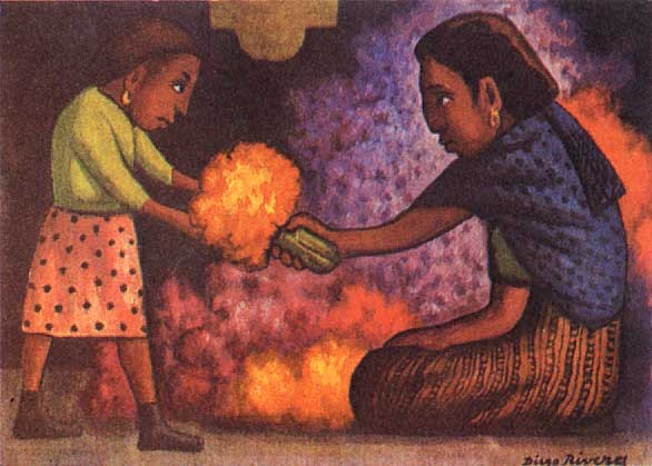 Mother's Helper by Rivera Diego Oil Painting reproduction