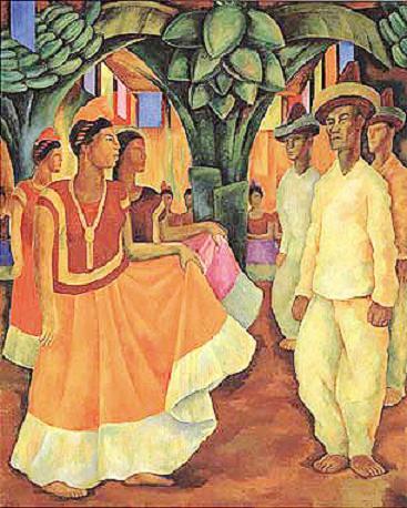 Dance in Tehuantepec 1928 by Rivera Diego Oil Painting reproduction