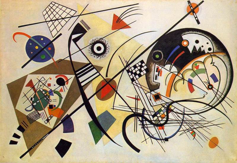 Transverse Line  1923 by Wassily Kandinsky Oil Painting reproduction