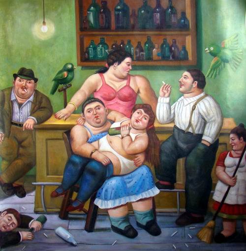 The Private Party by Botero Fernando Oil Painting reproduction