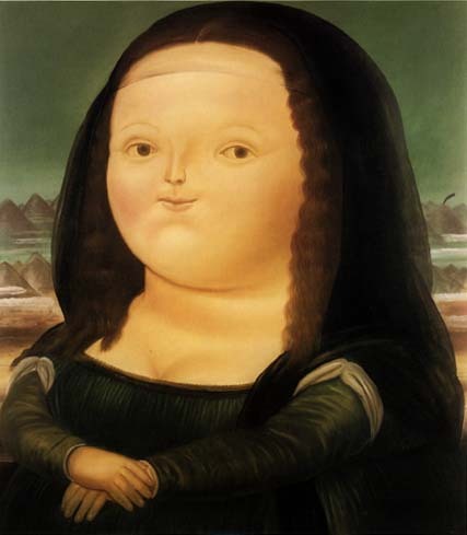 Monalisa by Botero Fernando Oil Painting reproduction