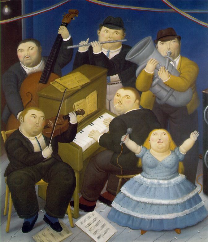 The Musicians 1991 by Botero Fernando Oil Painting reproduction