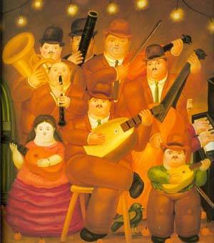 the musicians 1979 by Botero Fernando Oil Painting reproduction