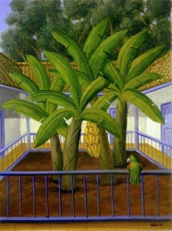 el patio by Botero Fernando Oil Painting reproduction