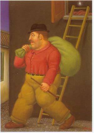 a thief 1994 by Botero Fernando Oil Painting reproduction