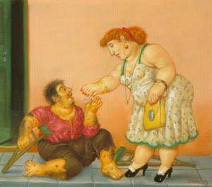 charity 1996 by Botero Fernando Oil Painting reproduction