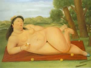 colombiana 1986 by Botero Fernando Oil Painting reproduction