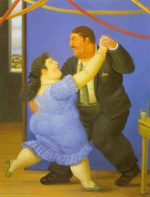 dancers 1997 by Botero Fernando Oil Painting reproduction