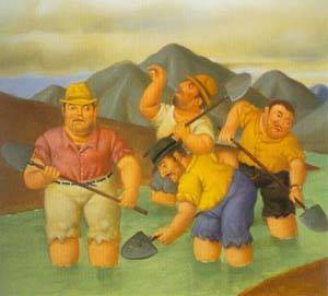 esmeralderos 1996 by Botero Fernando Oil Painting reproduction