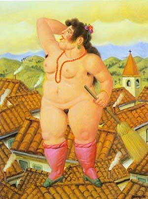 la loca 1996 by Botero Fernando Oil Painting reproduction