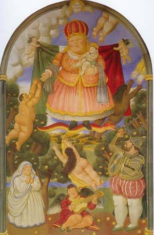 gate of heaven 1993 by Botero Fernando Oil Painting reproduction