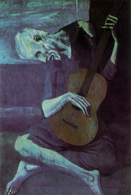 The Old Guitarist  1903 by Picasso, Pablo Oil Painting reproduction