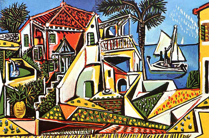 Paysage Mediterraneen by Picasso, Pablo Oil Painting reproduction