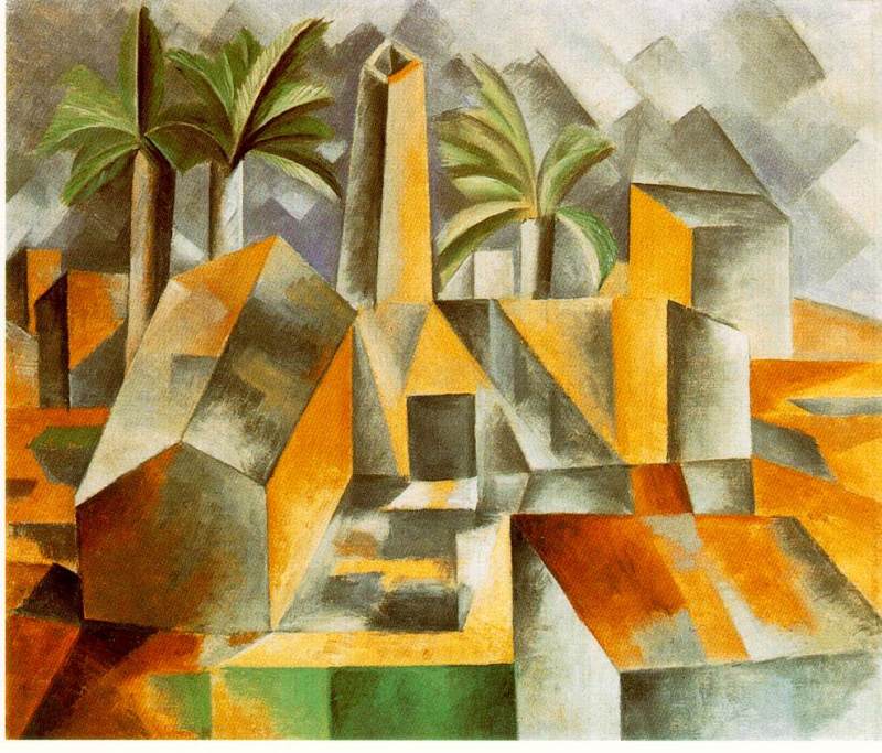 Brick Factory in Tortosa (Factory at Horta de Ebro)  1909 by Picasso, Pablo Oil Painting reproduction