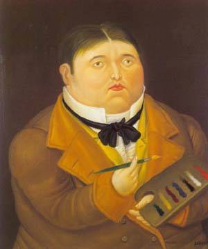 monsieur ingres 1995 by Botero Fernando Oil Painting reproduction