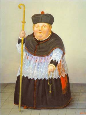 monsignor 1996 by Botero Fernando Oil Painting reproduction