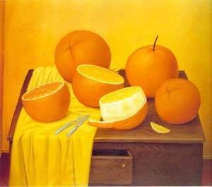 oranges 1989 by Botero Fernando Oil Painting reproduction
