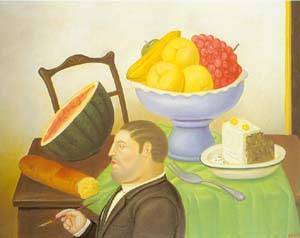 painter of still life 1994 by Botero Fernando Oil Painting reproduction