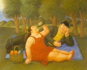 picnic 1997 by Botero Fernando Oil Painting reproduction