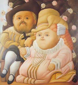 rubens and his wife 1965 by Botero Fernando Oil Painting reproduction