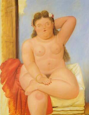 seated woman 1989 by Botero Fernando Oil Painting reproduction
