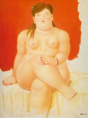 seated woman 1994 by Botero Fernando Oil Painting reproduction