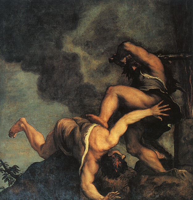 Cain and Abel, Santa Maria della Salute, Venice by Titian Ramsey Peale Oil Painting reproduction