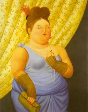 society lady 1997 by Botero Fernando Oil Painting reproduction