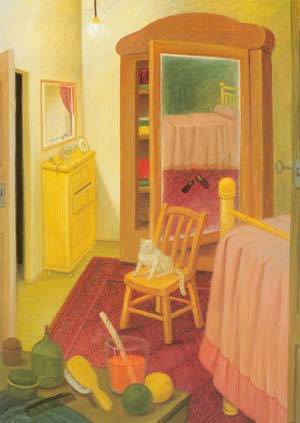 the bedroom 1993 by Botero Fernando Oil Painting reproduction