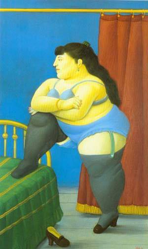 the bedroom 1999 by Botero Fernando Oil Painting reproduction
