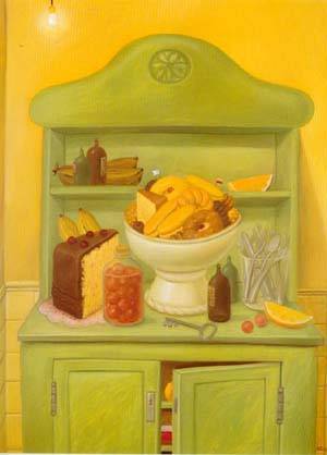 the buffet 1993 by Botero Fernando Oil Painting reproduction
