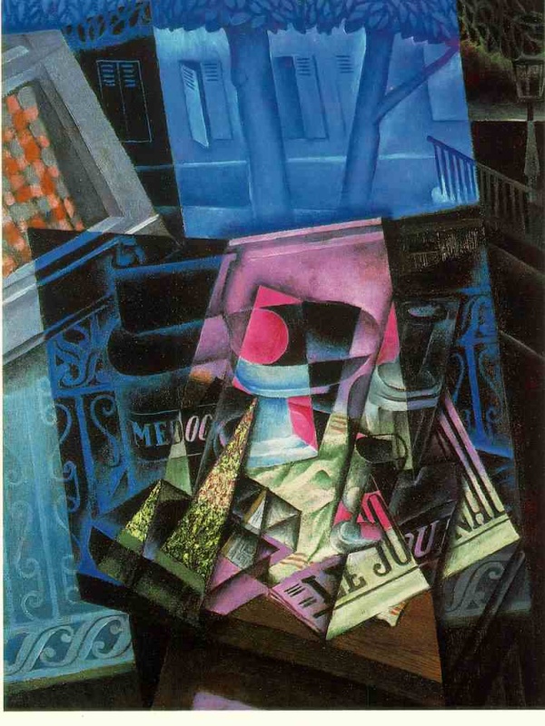 Still Life before an Open Window  Place Ravignan by Gris Juan Oil Painting reproduction