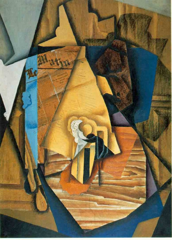 A Man in a Cafe by Gris Juan Oil Painting reproduction