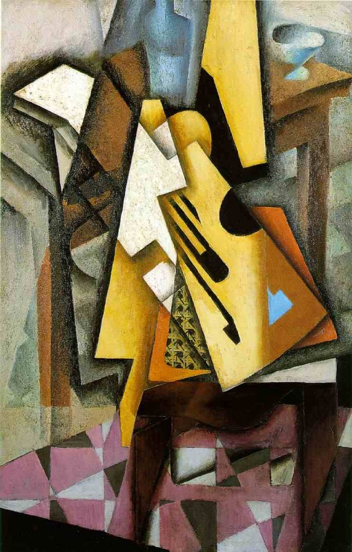 Guitar on a Chair by Gris Juan Oil Painting reproduction
