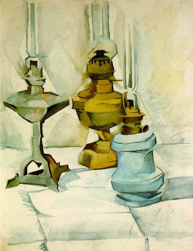 Three Lamps by Gris Juan Oil Painting reproduction