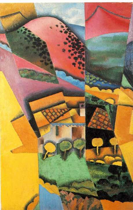 Landscape at Ceret  1913  by Gris Juan Oil Painting reproduction