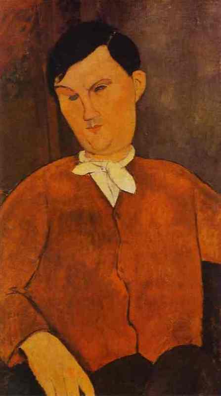 Monsieur Deleu. 1916 by Modigliani, Amedeo Oil Painting reproduction