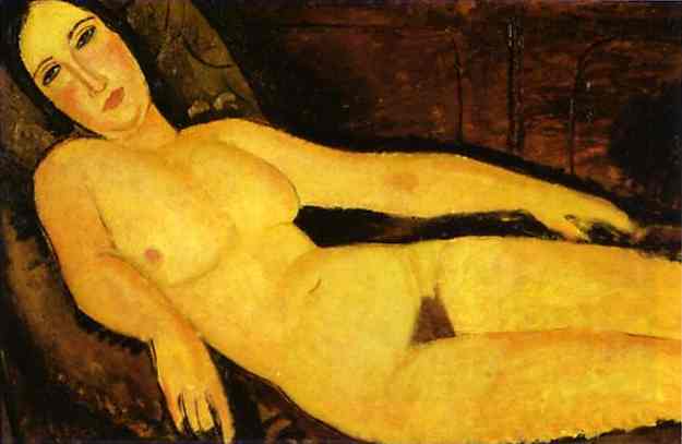 Nude on a Divan. 1918 by Modigliani, Amedeo Oil Painting reproduction