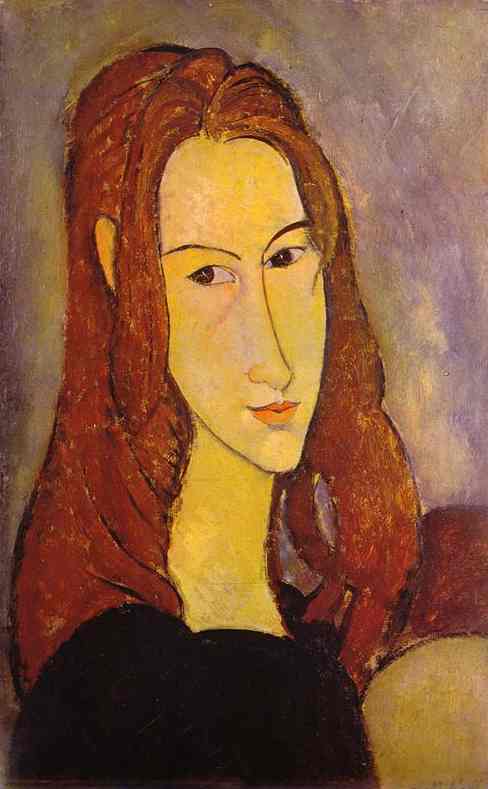 Portrait of a Girl. 1917-18 by Modigliani, Amedeo Oil Painting reproduction