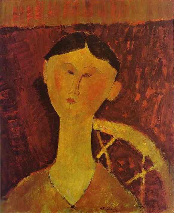 Portrait of Beatrice Hastings. 1915 by Modigliani, Amedeo Oil Painting reproduction